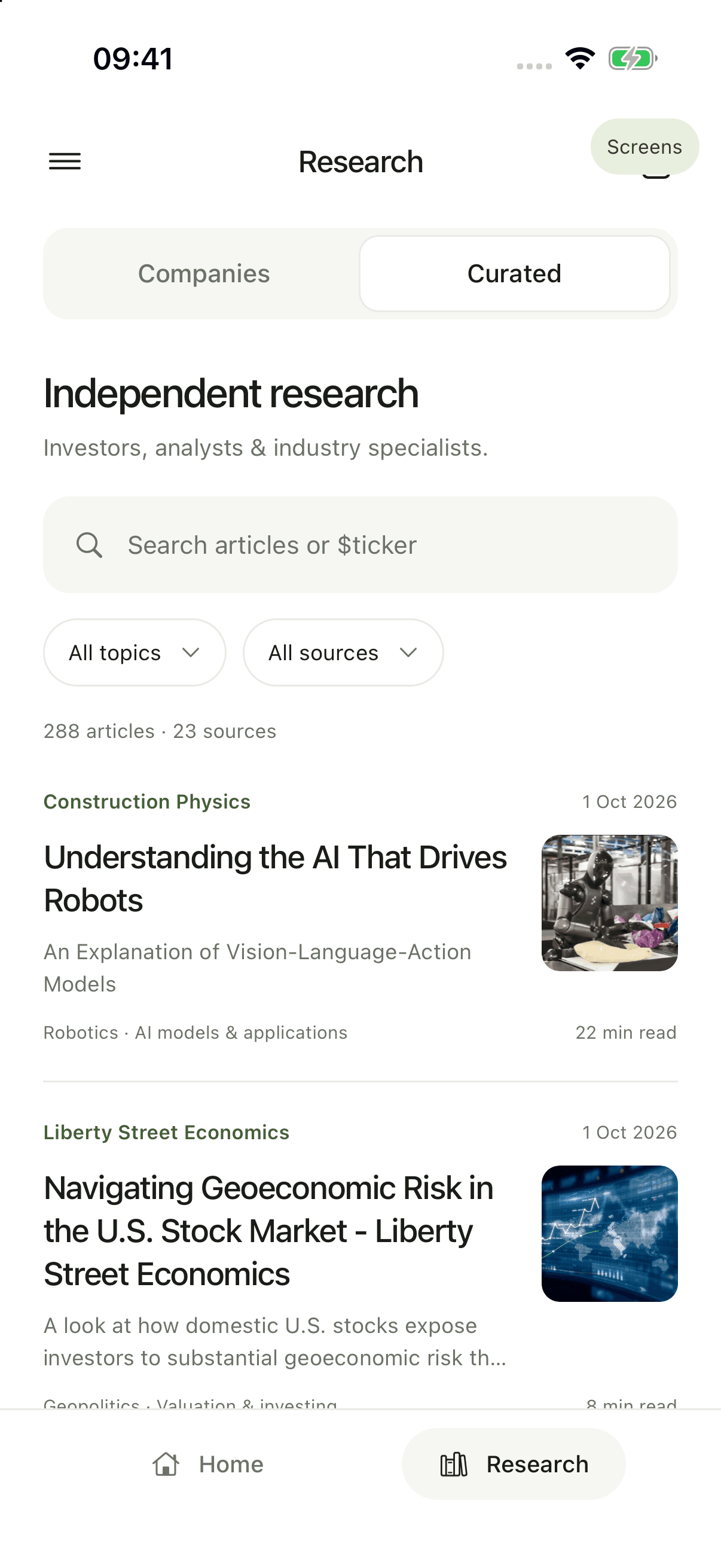 Mentat curated research collection